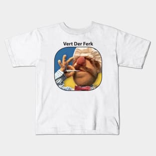 Funny Vert Der Ferk - The Swedish Chef Retro - Weed Kids T-Shirt